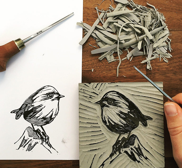 Ateliers autour de la linogravure